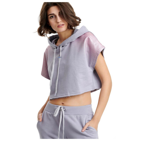 Bodytalk Γυναικείο κοντομάνικο φούτερ Crop